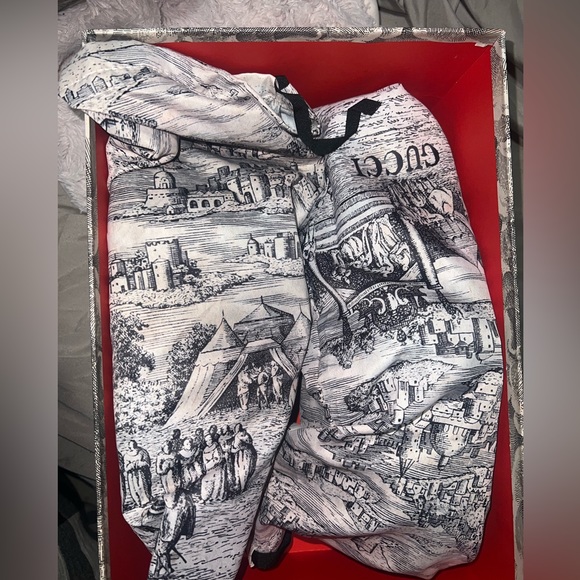 Gucci Silver/Metallic leather and fabric ultra space sneakers - Picture 3 of 6